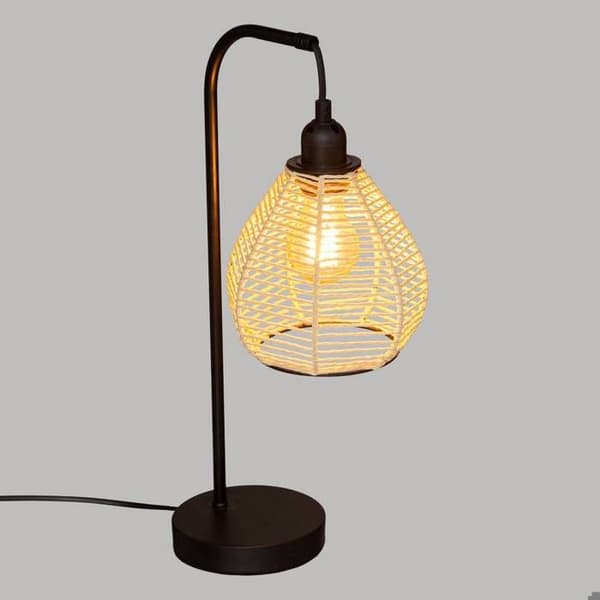"Lampa 'Delia' i metall H47,5cm svart - Svart - Atmosphera inredningsdesigner"