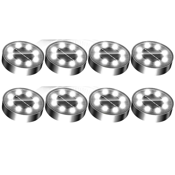 INF 8-pack rostfria markbelysning för utomhusbruk Silver