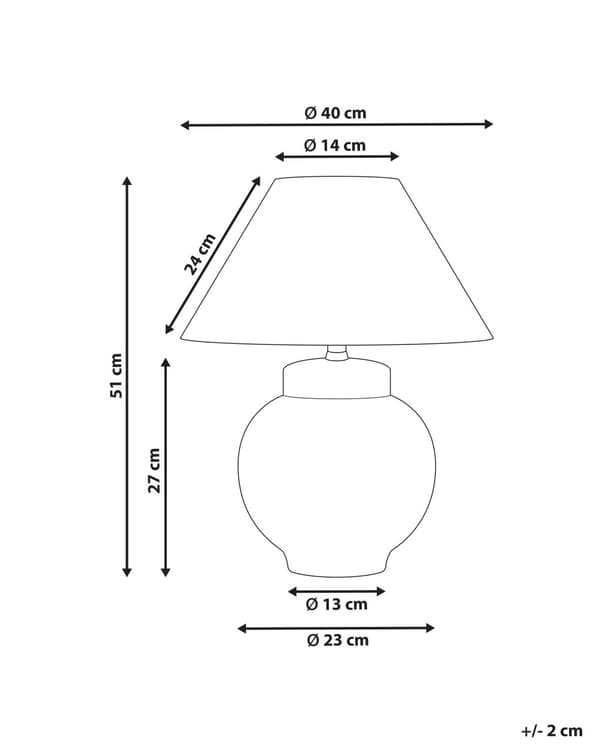 Bordlampe Hvit og Blå Porselensfot Linklokke med Blomstret Patten Belysning Stilfull