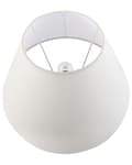 Miniatyrbilde 5 av 10: Bordlampe Hvit og Blå Porselensfot Linklokke med Blomstret Patten Belysning Stilfull