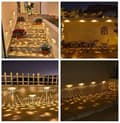 Miniatyrbillede 5 af 11: SOLAR VÆGLAMPE HAVE 2 STK. 6 LED UDENDØRS LAMPER