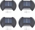 Miniatyrbillede 5 af 11: SOLAR LAMPE VÆGLAMPE UDENDØRS VÆGLAMPE HAVE TOP BUND 4 STK