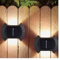Miniatyrbillede 7 af 11: SOLAR LAMPE VÆGLAMPE UDENDØRS VÆGLAMPE HAVE TOP BUND 4 STK