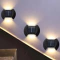 Miniatyrbillede 8 af 11: SOLAR LAMPE VÆGLAMPE UDENDØRS VÆGLAMPE HAVE TOP BUND 4 STK