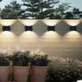 Miniatyrbillede 9 af 11: SOLAR LAMPE VÆGLAMPE UDENDØRS VÆGLAMPE HAVE TOP BUND 4 STK
