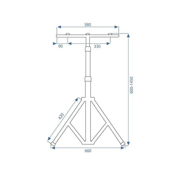BYGGEHALOGEN MED STATIV TOOLIGHT RSL002-30N 30W YELLOW