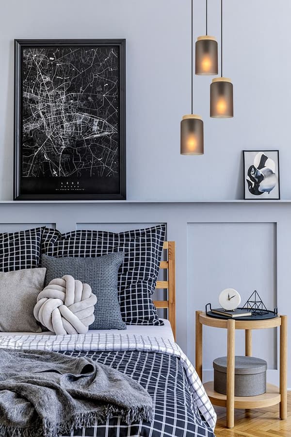 HÆNGENDE LOFTSLAMPE TOOLIGHT APP1811-3CPR GREY