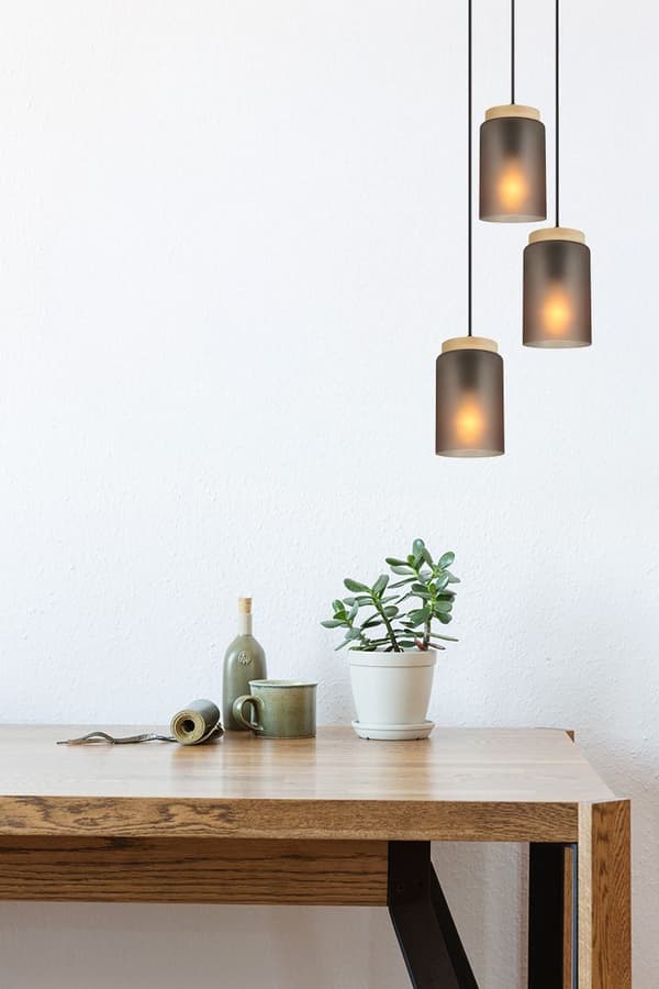 HÆNGENDE LOFTSLAMPE TOOLIGHT APP1811-3CPR GREY