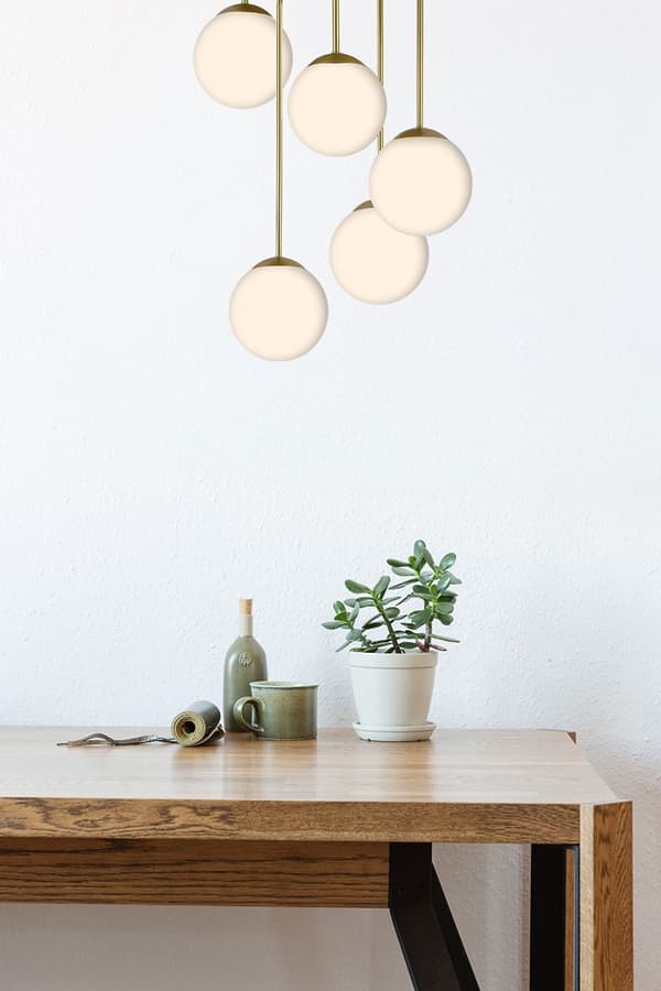 HÄNGANDE TAKLAMPA TOOLIGHT APP1818-5CPR BRUSH GOLD WHITE
