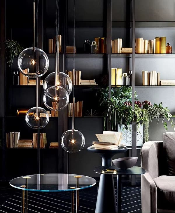 HÆNGENDE LOFTSLAMPE TOOLIGHT APP1682-1CP 15CM BLACK CHROME