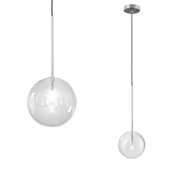 LOFTSLAMPE HÆNGENDE TOOLIGHT TOOLIGHT GLASKUGLE TOOLIGHT KROM 20CM APP1684-1CP