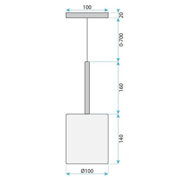 HÆNGENDE TOOLIGHT TOOLIGHT LOFTSLAMPE TOOLIGHT MED GLASSKÆRM APP1699-1CP AMBER B