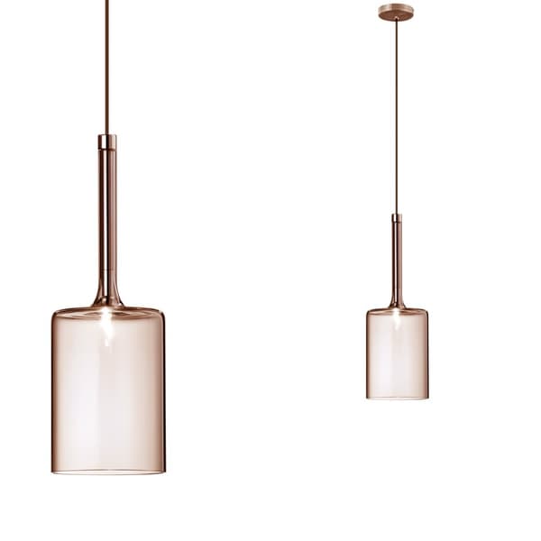 HÆNGENDE TOOLIGHT TOOLIGHT LOFTSLAMPE TOOLIGHT MED GLASSKÆRM APP1699-1CP AMBER B