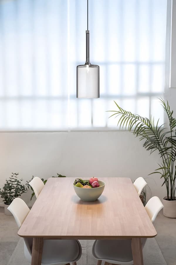 HÆNGENDE TOOLIGHT TOOLIGHT LOFTSLAMPE TOOLIGHT MED GLASSKÆRM APP1702-1CP GRÅ B