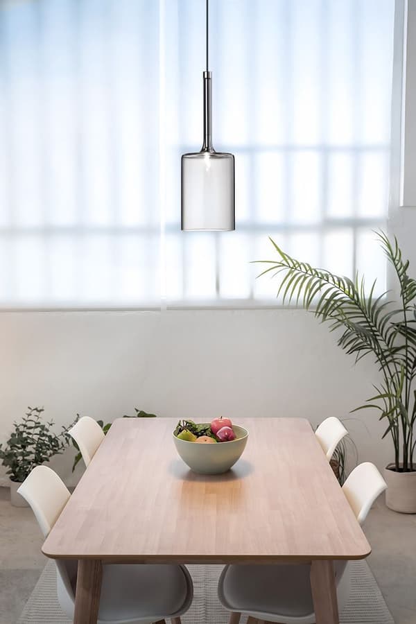 HÆNGENDE TOOLIGHT TOOLIGHT LOFTSLAMPE TOOLIGHT MED GLASSKÆRM APP1703-1CP GRÅ C