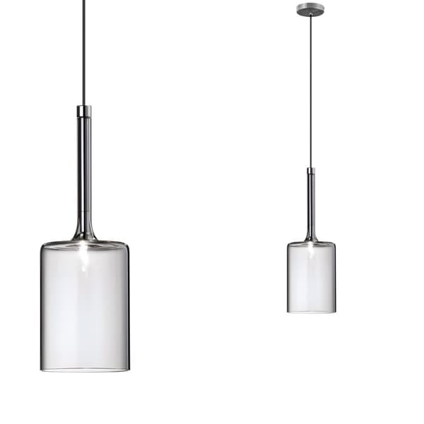 HÆNGENDE TOOLIGHT TOOLIGHT LOFTSLAMPE TOOLIGHT MED GLASSKÆRM APP1703-1CP GRÅ C
