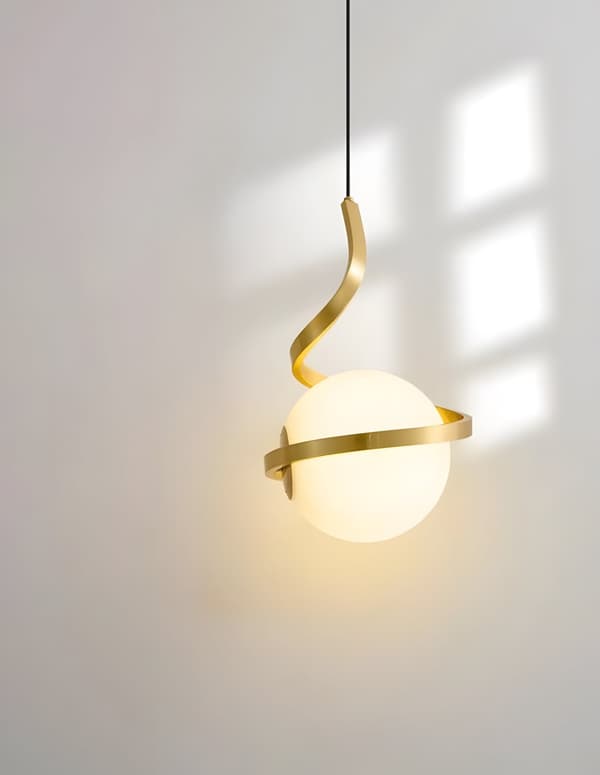 SPIRAL GLAS HÆNGELAMPE TOOLIGHT TOOLIGHT APP1733-1CP GULD