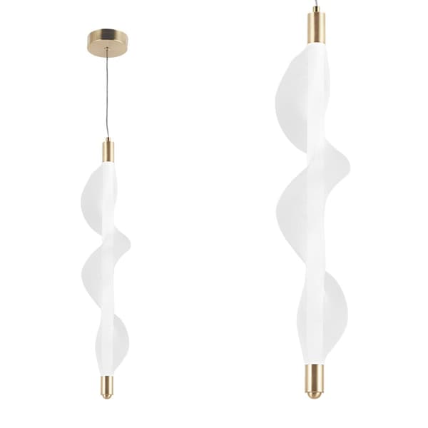 LED HÄNGLAMPA TOOLIGHT G008-1CP VIT/GULD
