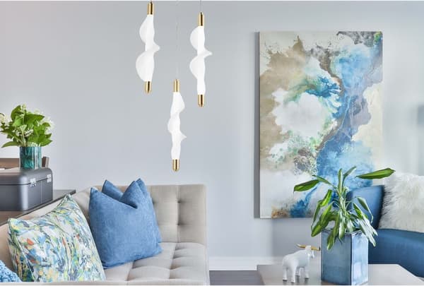 LED HÆNGELAMPE TOOLIGHT TOOLIGHT G009-3CPR HVID/GULD