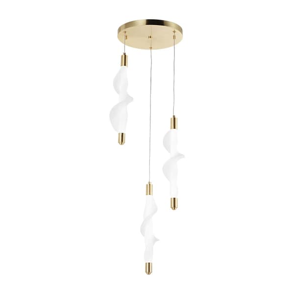 LED HÆNGELAMPE TOOLIGHT TOOLIGHT G009-3CPR HVID/GULD