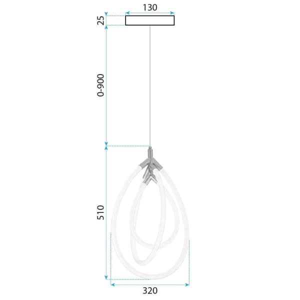 LED HÆNGELAMPE TOOLIGHT TOOLIGHT G018-CP GULD
