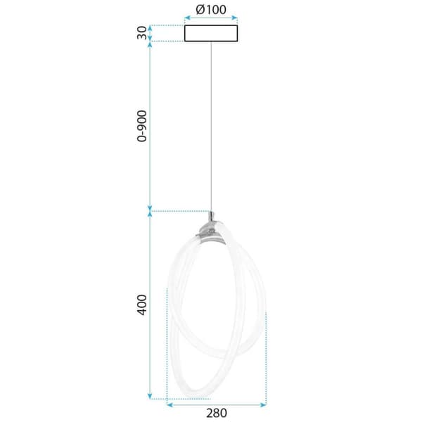 LED HÆNGELAMPE TOOLIGHT TOOLIGHT G019-CP GULD