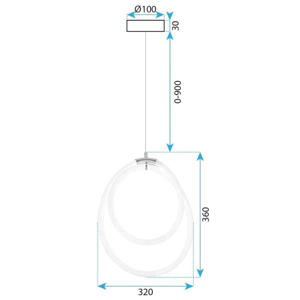 LED HÆNGELAMPE TOOLIGHT TOOLIGHT G021-CP GULD