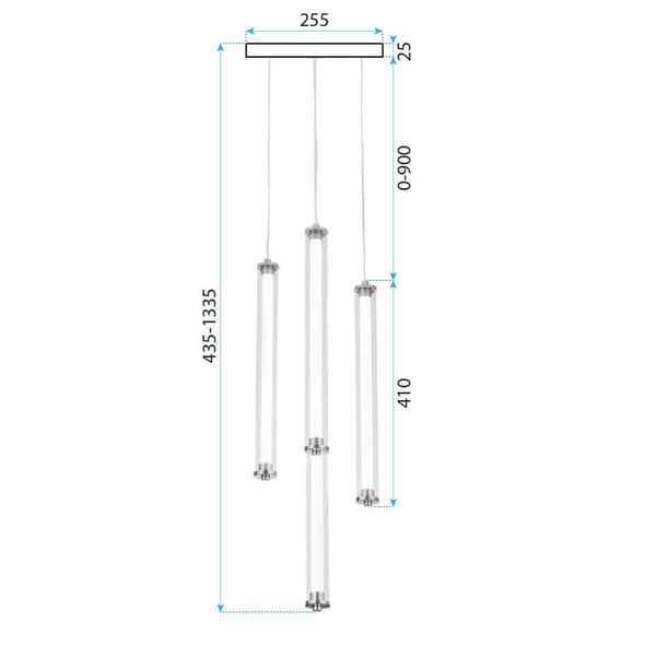 LED HÆNGELAMPE TOOLIGHT TOOLIGHT G024-4CPR GULD