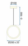 Miniatyrbild 10 av 10: HÄNGANDE TAKLAMPA TOOLIGHT G089-1CP TRANSPARENT