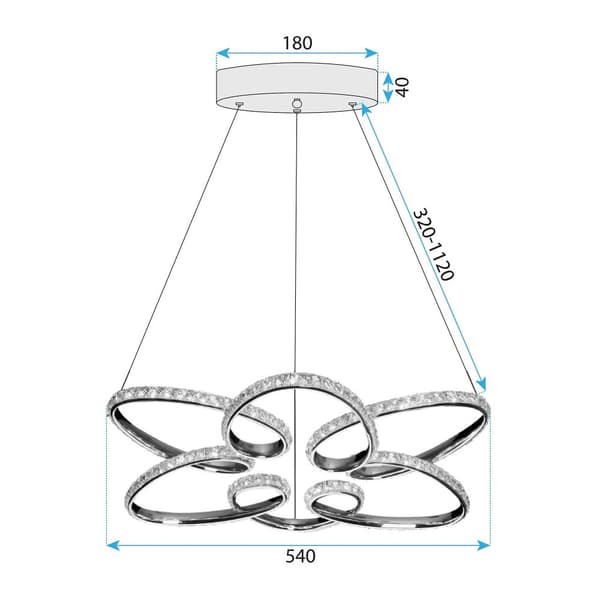 HÆNGENDE LOFTSLAMPE TOOLIGHT G001-CP GOLD