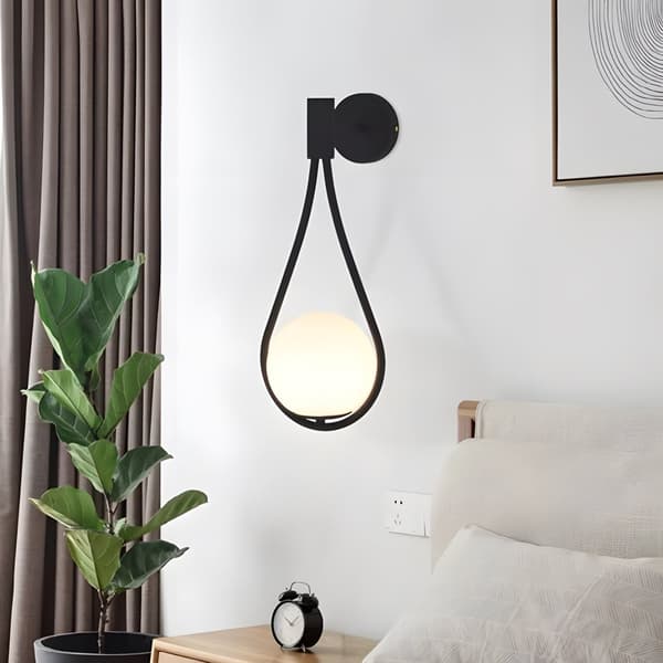VÄGGLAMPA TOOLIGHT G093-1W BLACK WHITE