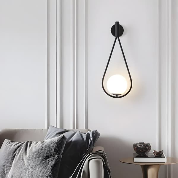 VÄGGLAMPA TOOLIGHT G093-1W BLACK WHITE