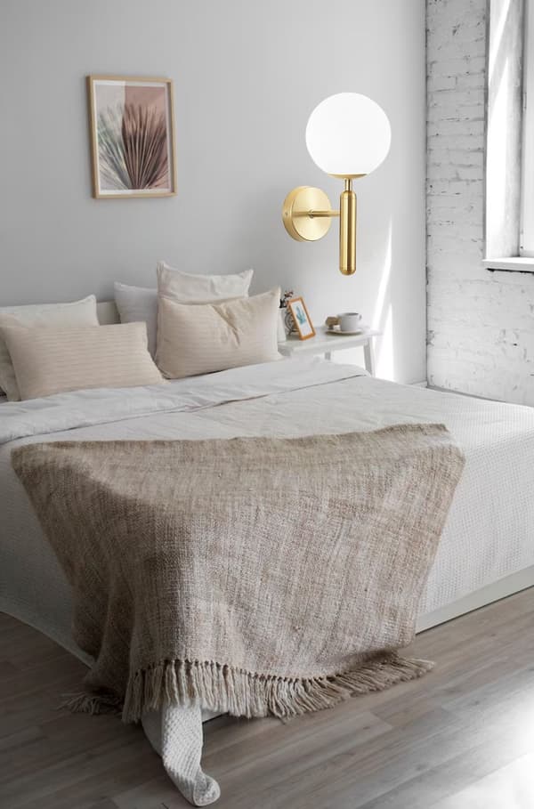 VÄGGLAMPA TOOLIGHT G098-1W GOLD WHITE
