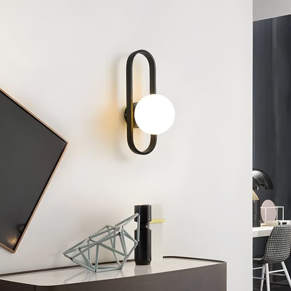 VÄGGLAMPA TOOLIGHT APP1755-1W BLACK WHITE