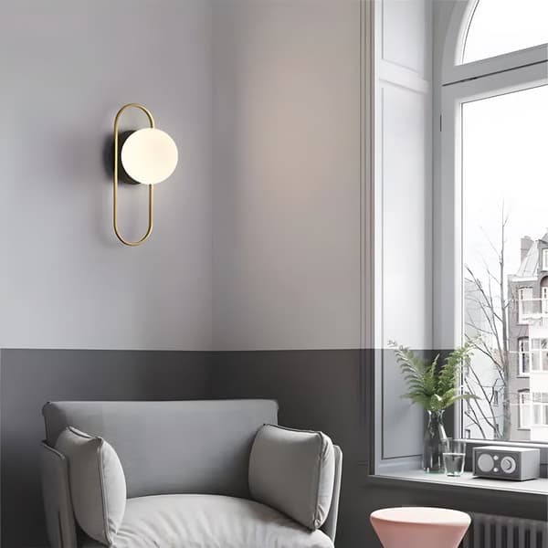 VÆGLAMPE TOOLIGHT APP1756-1W BRUSH GOLD WHITE
