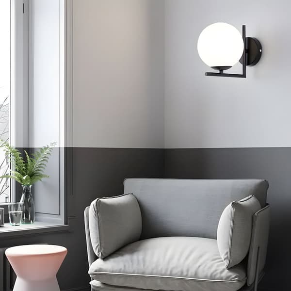VÆGLAMPE TOOLIGHT G101-1W BLACK WHITE