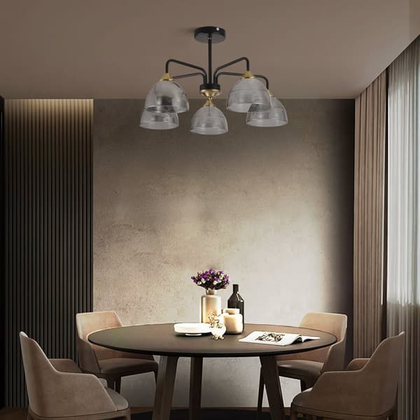 PLAFOND LAMPE TOOLIGHT G085-5C BLACK GREY