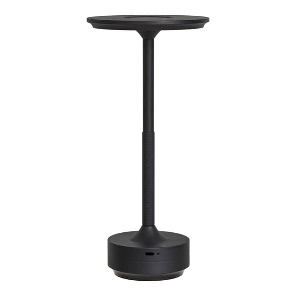 Lyneham bordlampe LED oppladbar svart.