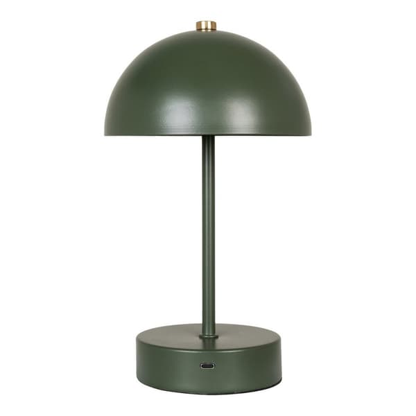 Rootz Holt LED -pöytävalaisin - ladattava pöytävalaisin - metalli vihreä lamppu - energiatehokas - 16,5 cm x 16,5 cm x 25 cm