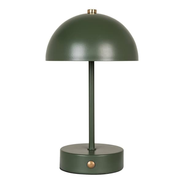 Rootz Holt LED -pöytävalaisin - ladattava pöytävalaisin - metalli vihreä lamppu - energiatehokas - 16,5 cm x 16,5 cm x 25 cm