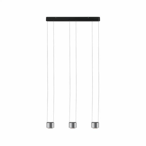 Paulmann Aldan LED pendellampa - svart/borstad aluminium - 9W/230V
