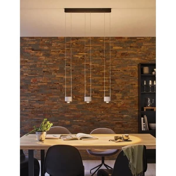 Paulmann Aldan LED pendellampa - svart/borstad aluminium - 9W/230V