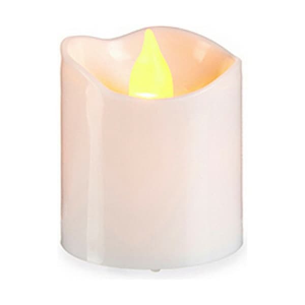 Set med levande ljus 3,7 x 3,7 x 5 cm Vit (12 antal)