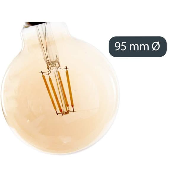 LED-lampa Vintage E27 Transparent 4 W 9,5 x 14 x 9,5 cm (12 antal)