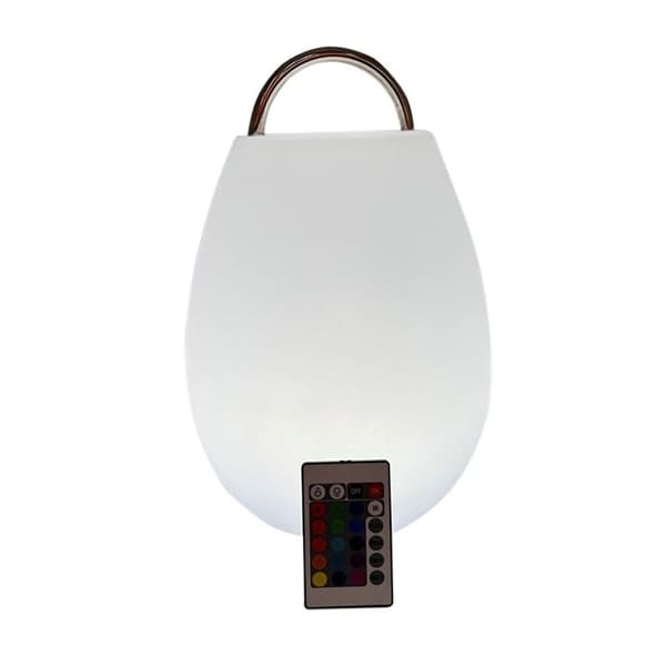 Solcellslampa DKD Home Decor Svart Polyetylen Vit (22 x 22 x 31,5 cm)