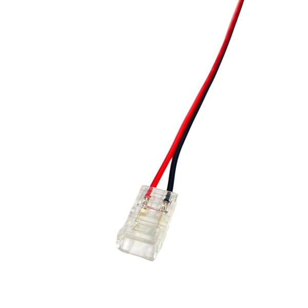 LED COB strip-stik 8 mm enkeltsidet med ledning