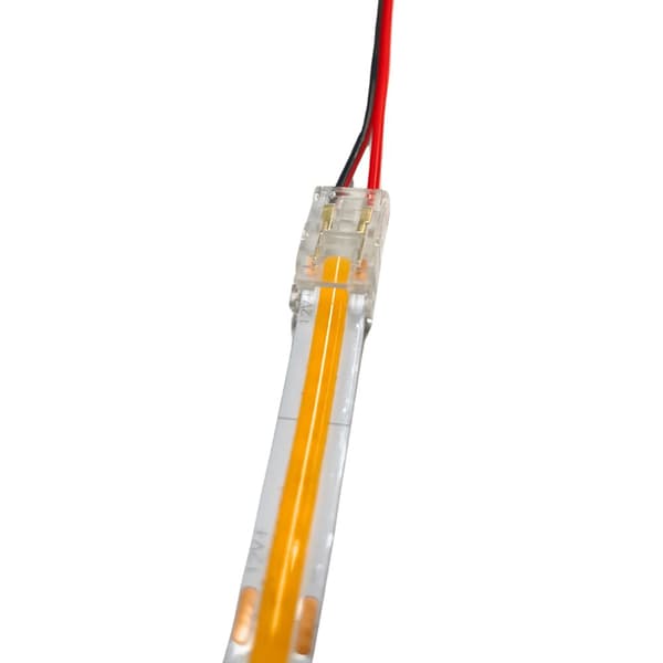 LED COB strip-stik 8 mm enkeltsidet med ledning
