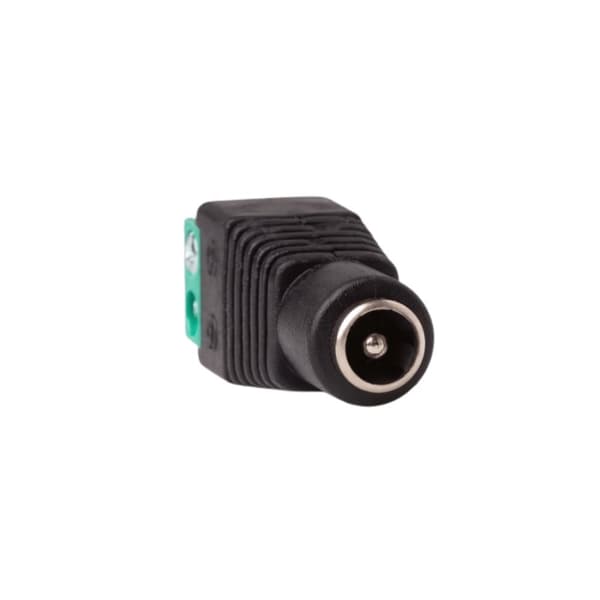 DC 5.5/2.1-fatning med hurtigstik til mono LED-strimler Hun