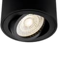 Miniatyrbillede 4 af 10: Påbygningsmonteret HALOGEN Spot Bevægeligt Rør AMAT-M GU10 Rund Sort 84mm