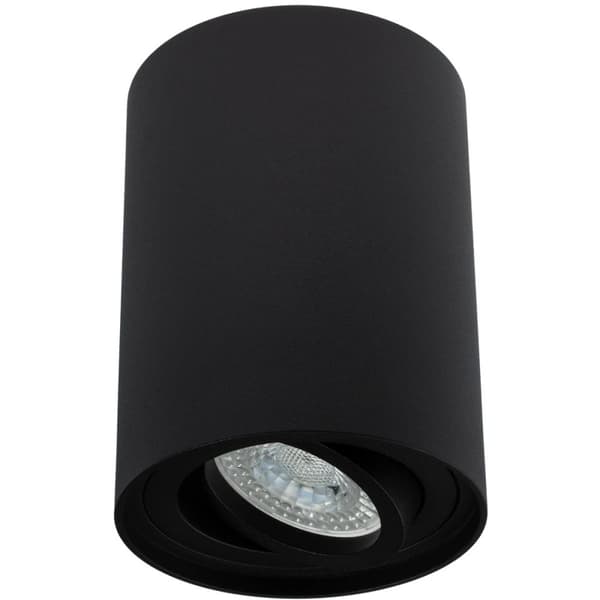 Påbygningsmonteret HALOGEN Spot Bevægeligt Rør AMAT-M GU10 Rund Sort 84mm